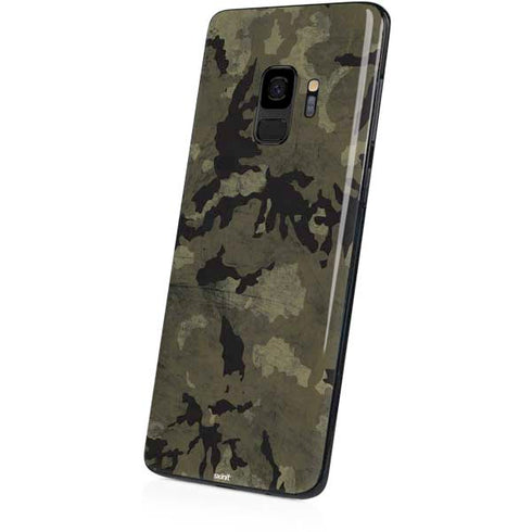 Wood Camo Camouflage Galaxy S9 Skin